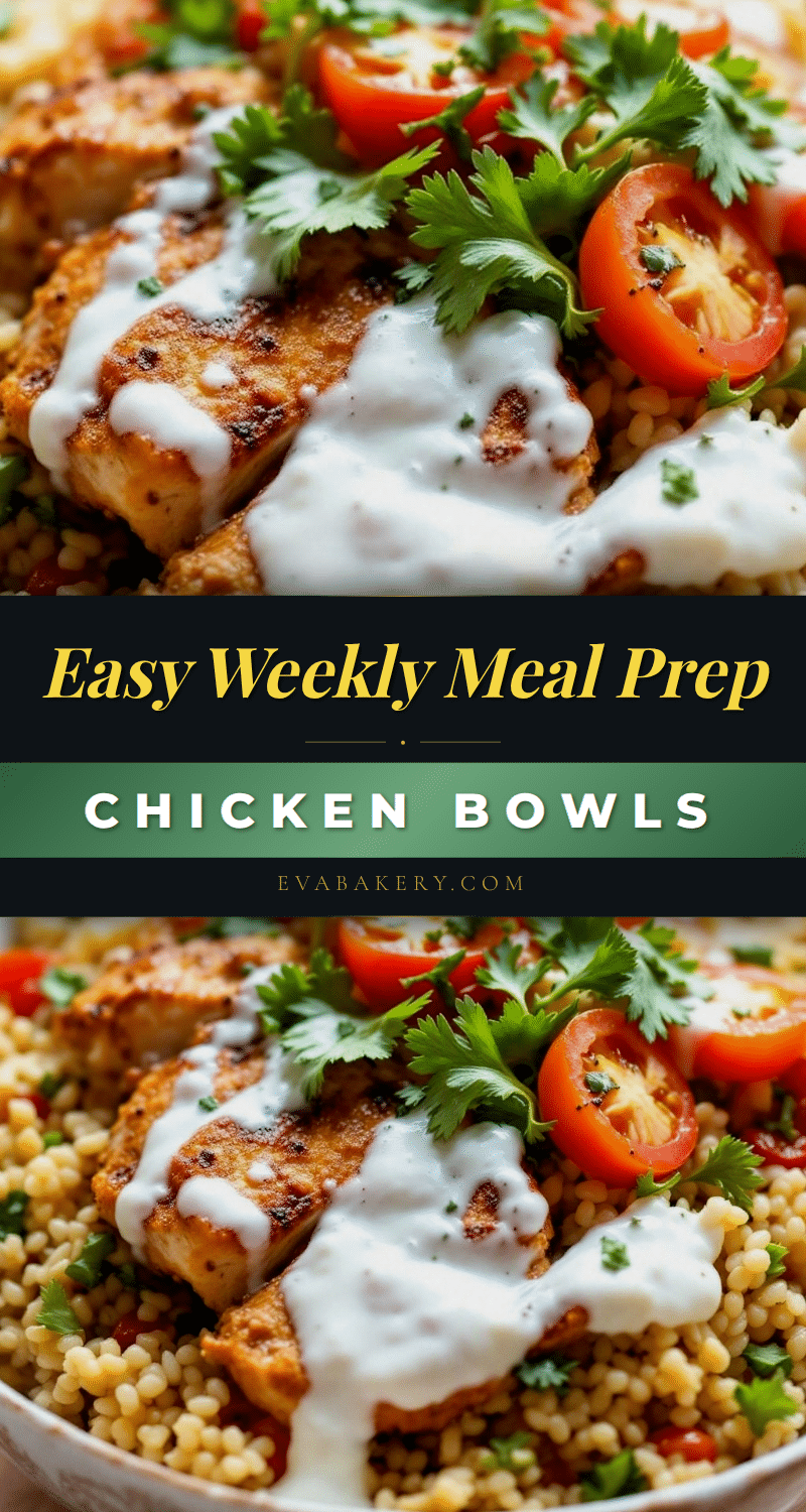 easy weekly meal prep chicken and rice bowls recipe