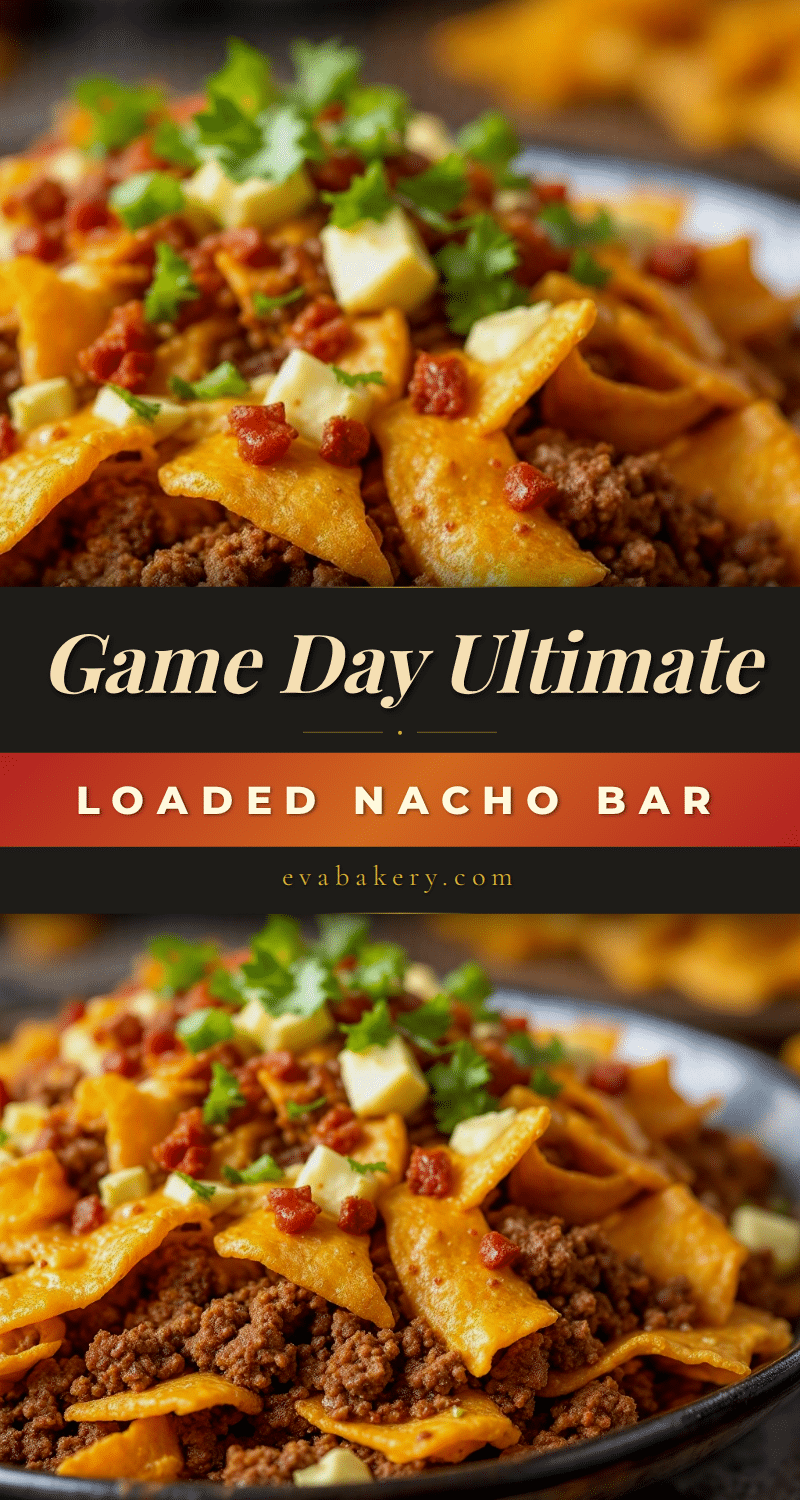 loaded nacho bar with ground beef recipe
