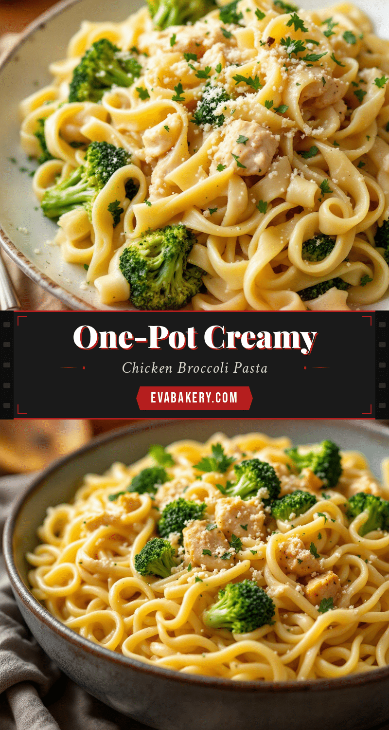one-pot creamy chicken and broccoli pasta recipe