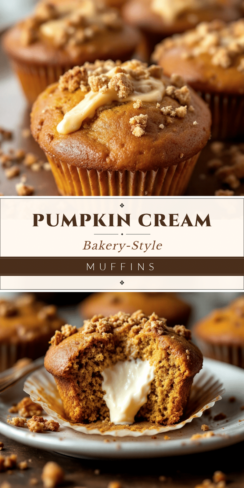 pumpkin cream cheese muffins recipe