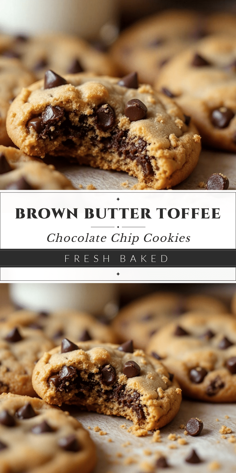 brown butter toffee chocolate chip cookies recipe