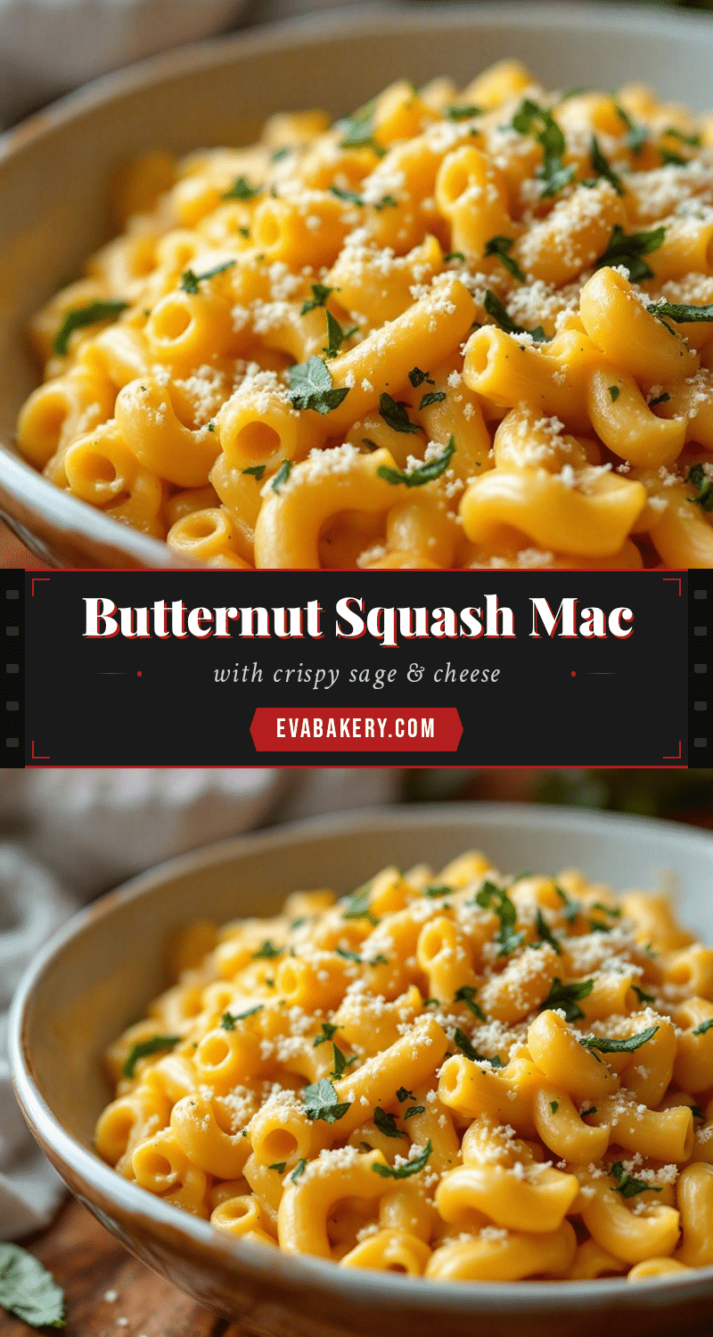 creamy butternut squash mac and cheese with crispy sage recipe
