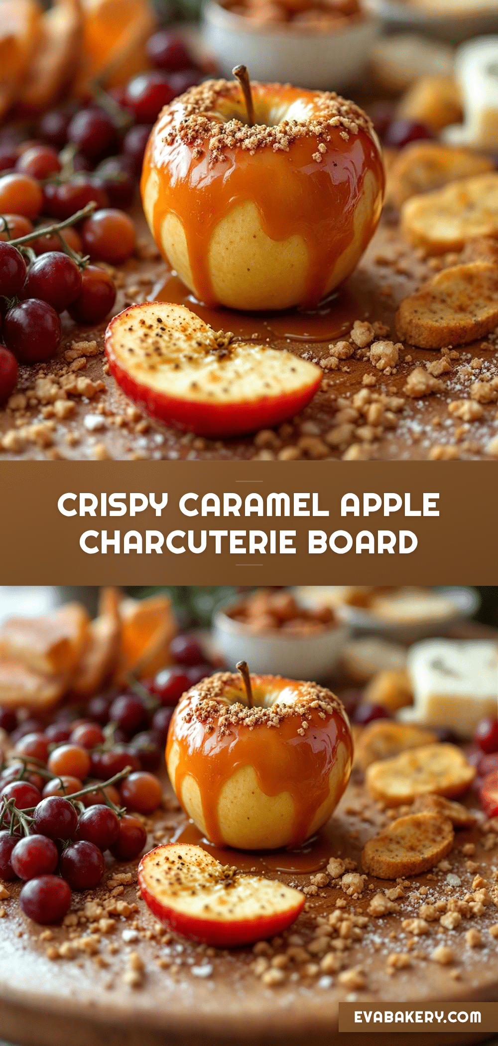 crispy caramel apple charcuterie board recipe