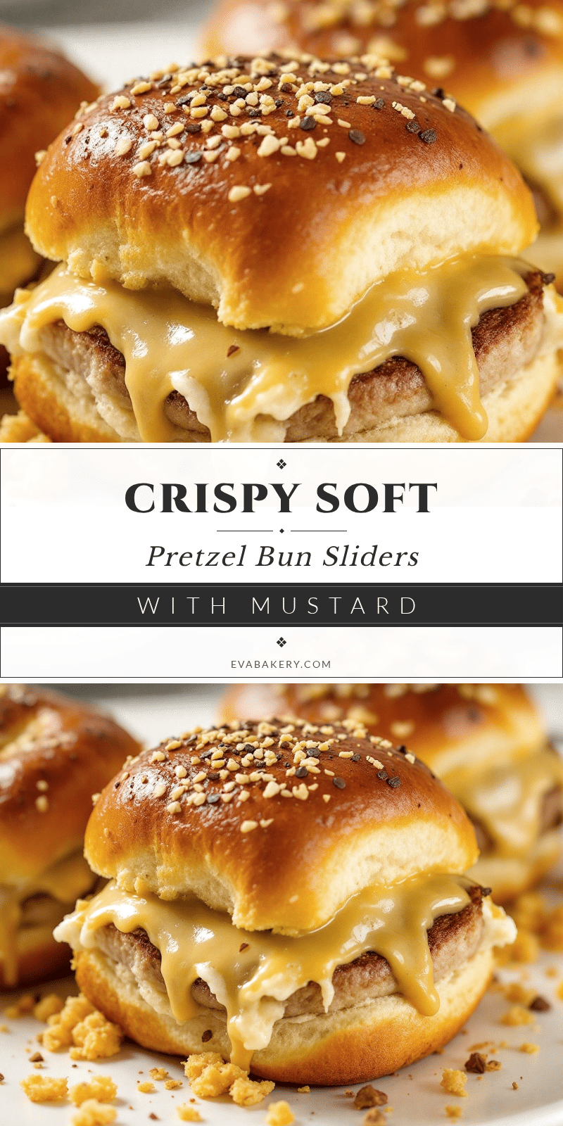 Crispy Soft Pretzel Bun Sliders recipe