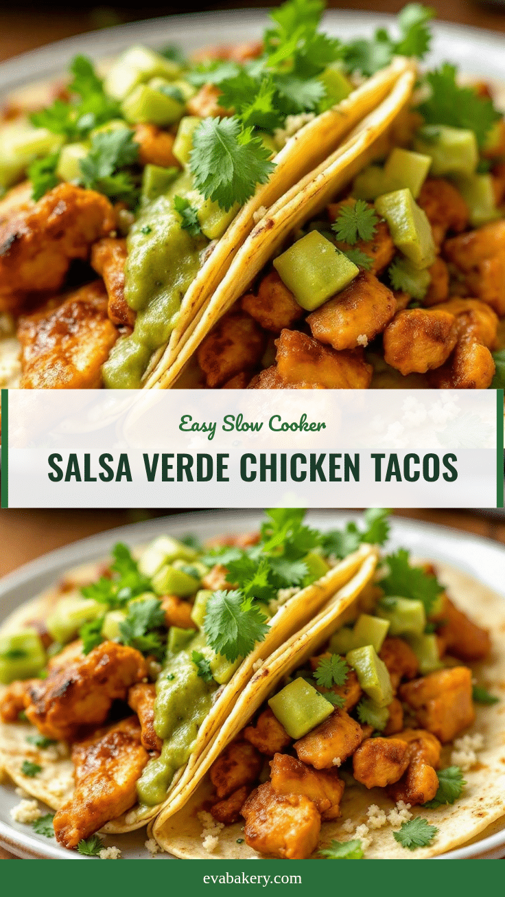 crockpot salsa verde chicken tacos recipe