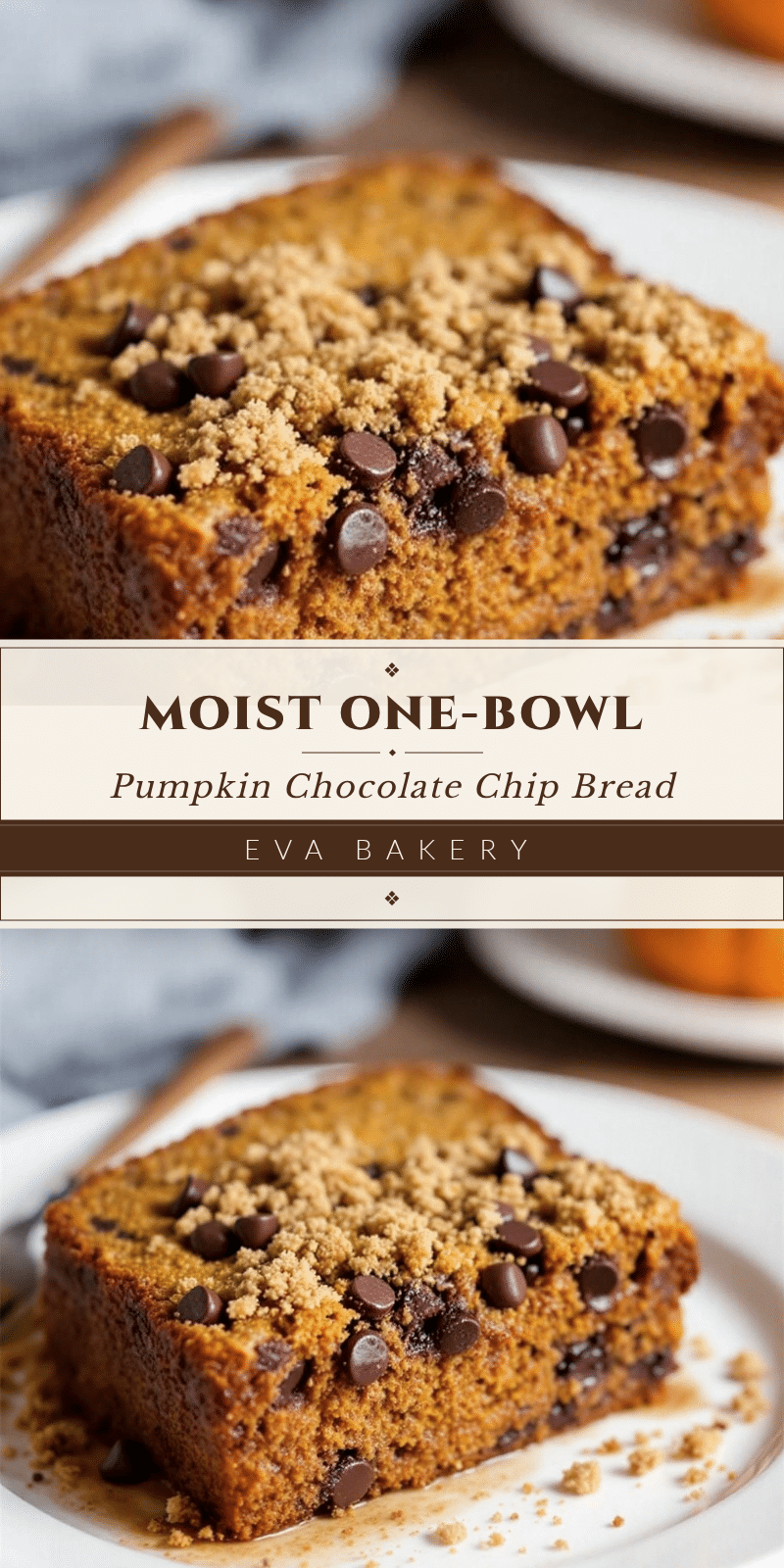Moist One-Bowl Pumpkin Chocolate Chip Bread recipe