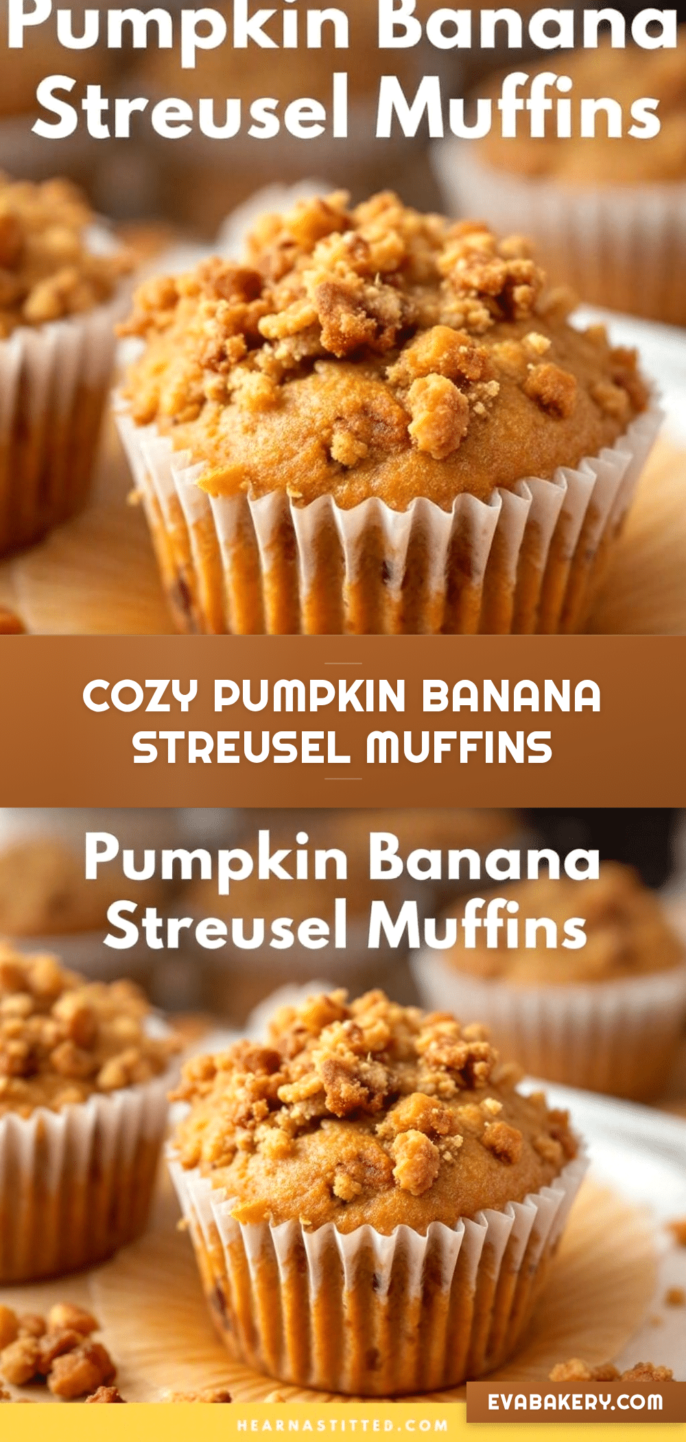 pumpkin banana streusel muffins recipe