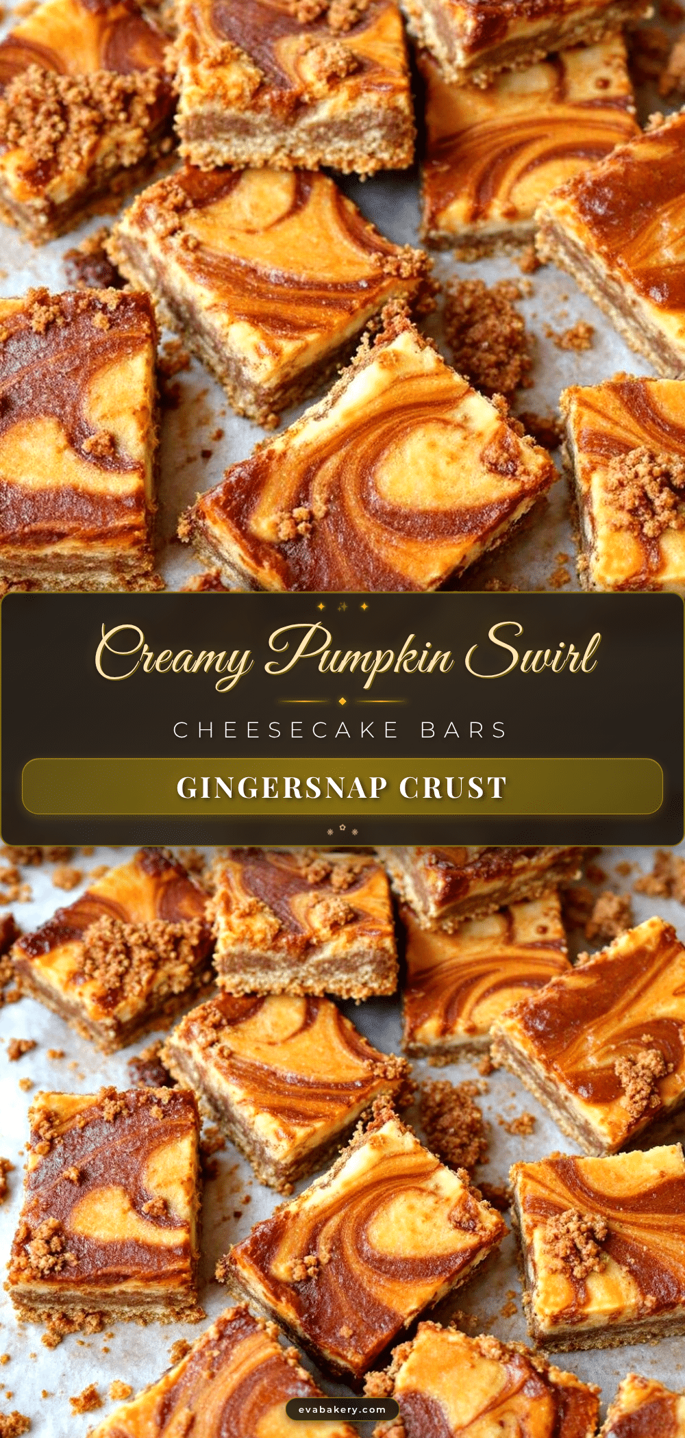 Pumpkin Swirl Cheesecake Bars recipe