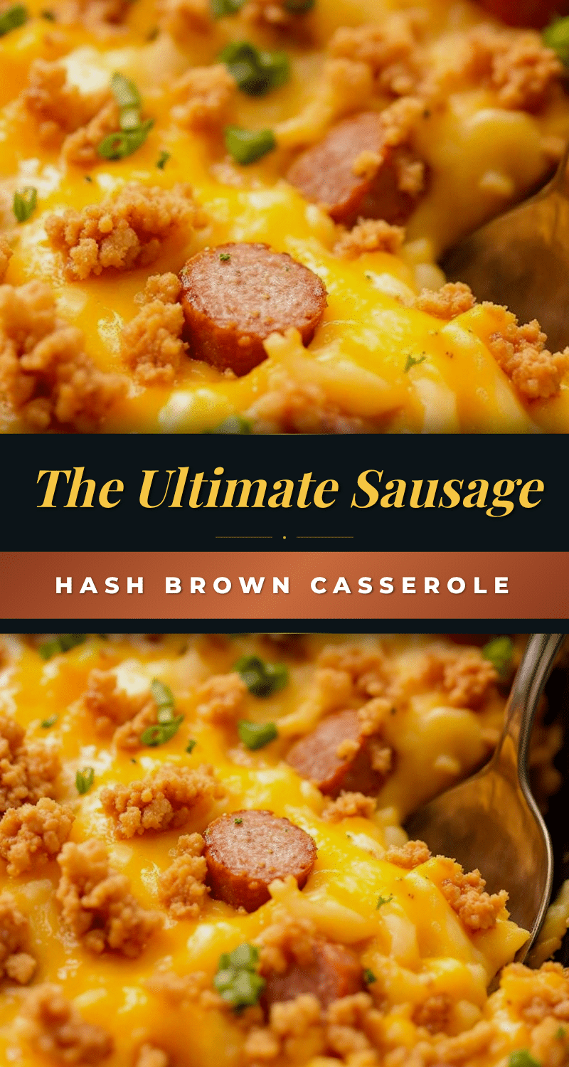 Sausage Hash Brown Breakfast Casserole recipe