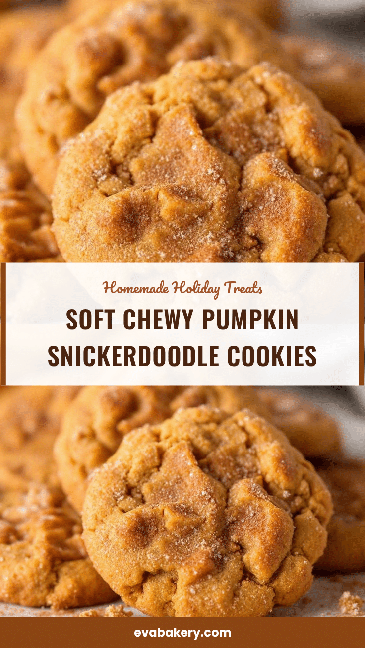 Soft Pumpkin Snickerdoodle Cookies recipe